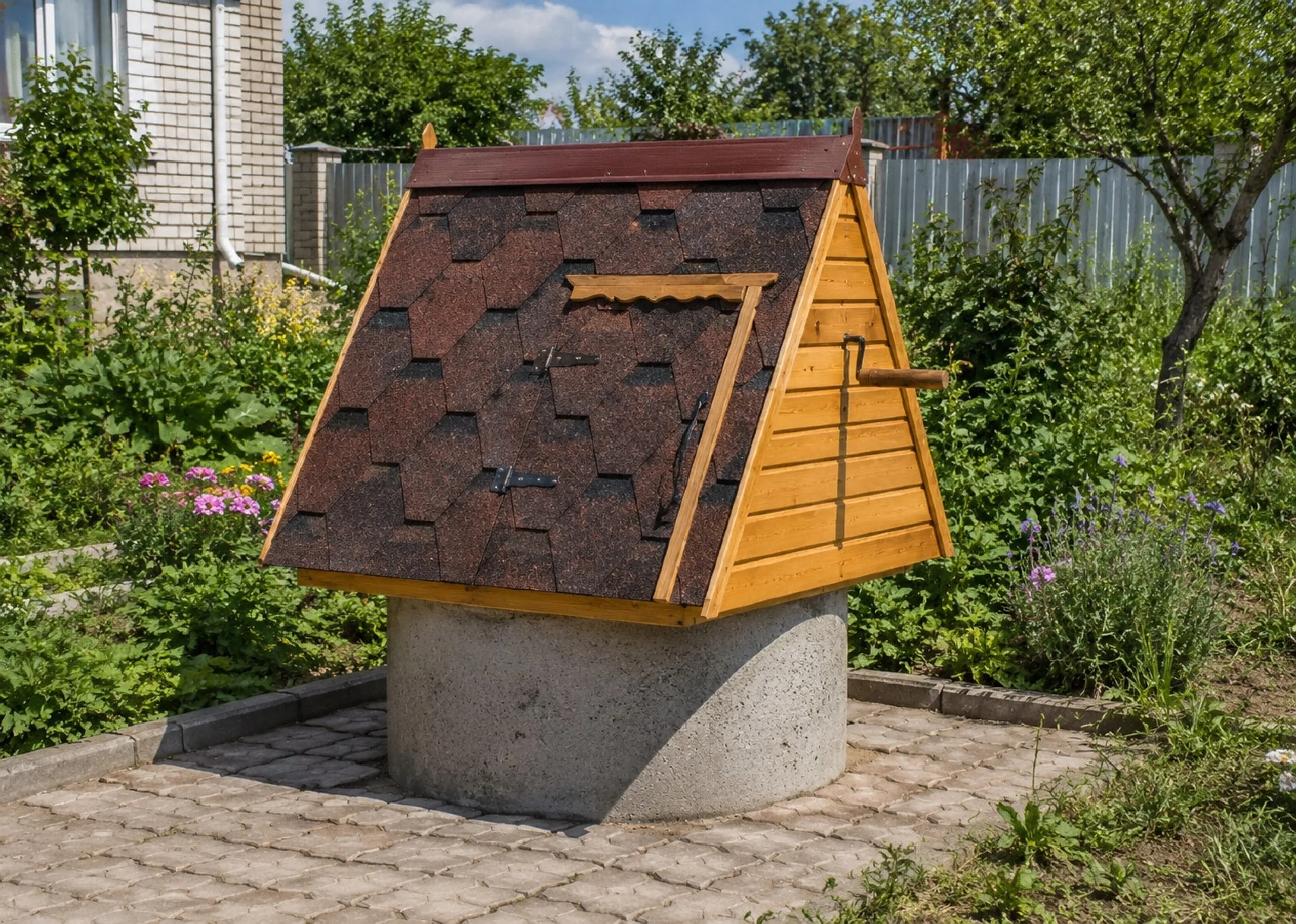 Домики для колодцев